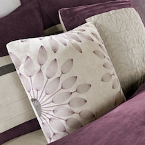 louise purple queen bedding set   