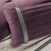 louise purple queen bedding set   