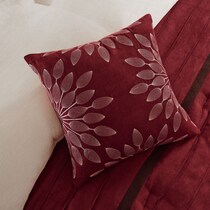 louise red california king bedding set   