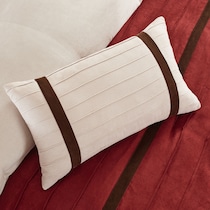 louise red california king bedding set   