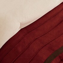 louise red california king bedding set   