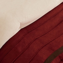 louise red california king bedding set   