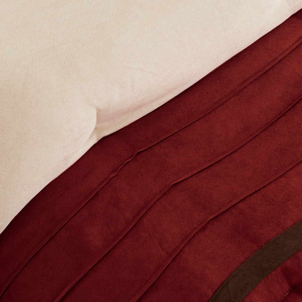 louise red california king bedding set   