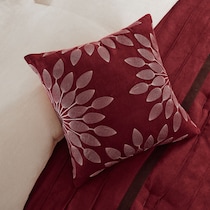 louise red queen bedding set   