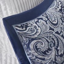 louisiana blue california king bedding set   