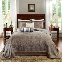 louisiana blue king bedding set   
