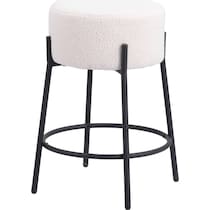 luanda white counter height stool   