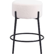 luanda white counter height stool   