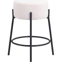 luanda white counter height stool   