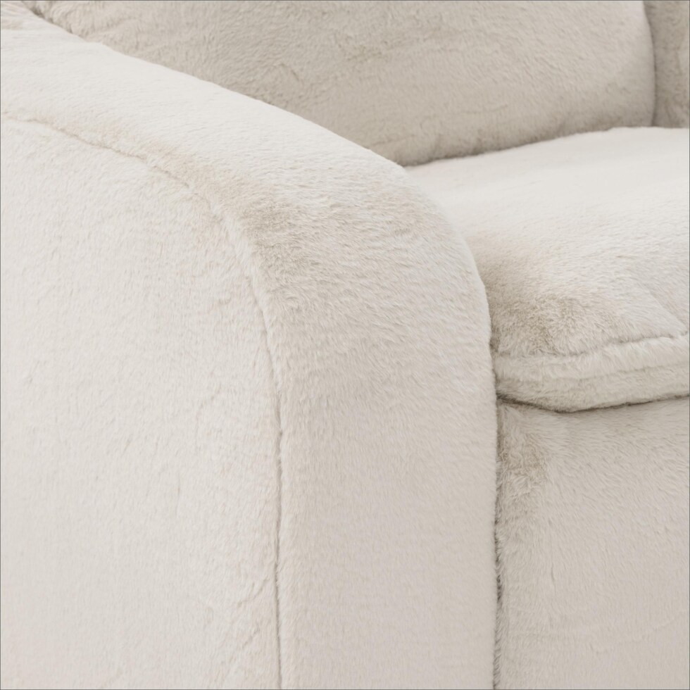luca reclining white recliner   