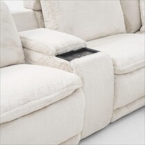 luca reclining white sectional   