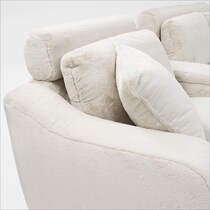 luca reclining white sectional   