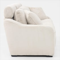 luca reclining white sofa   
