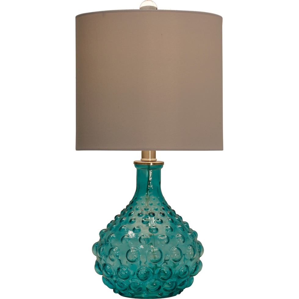 lucasta blue table lamp   