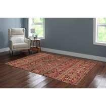 lucian red area rug  x    