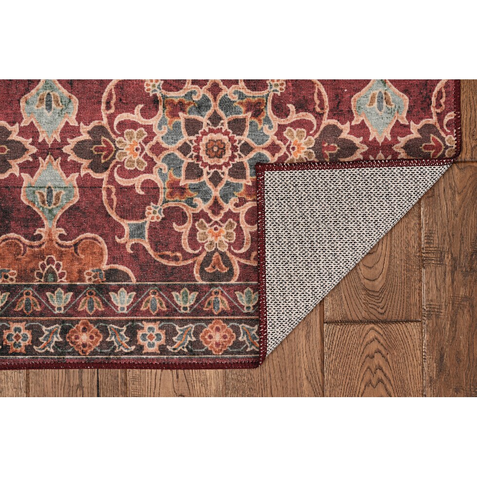 lucian red area rug  x    