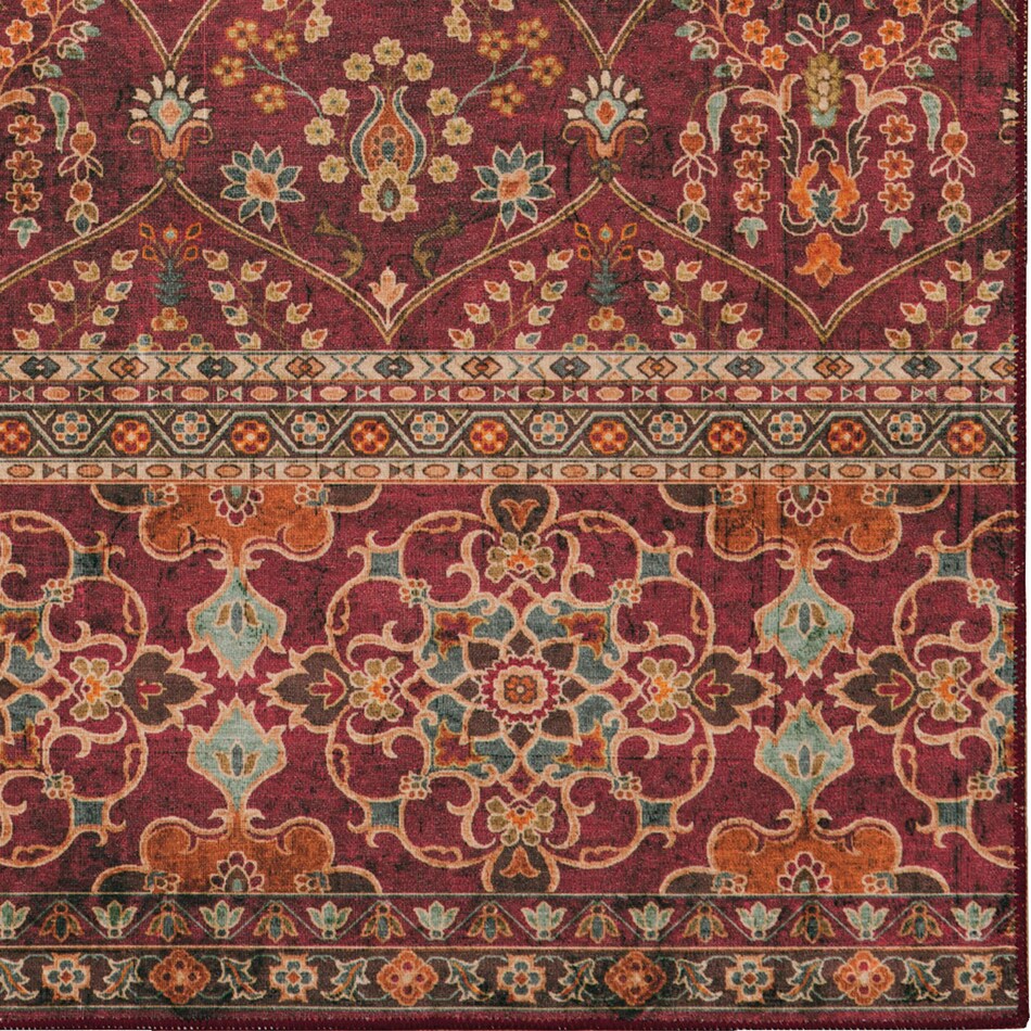 lucian red area rug  x    