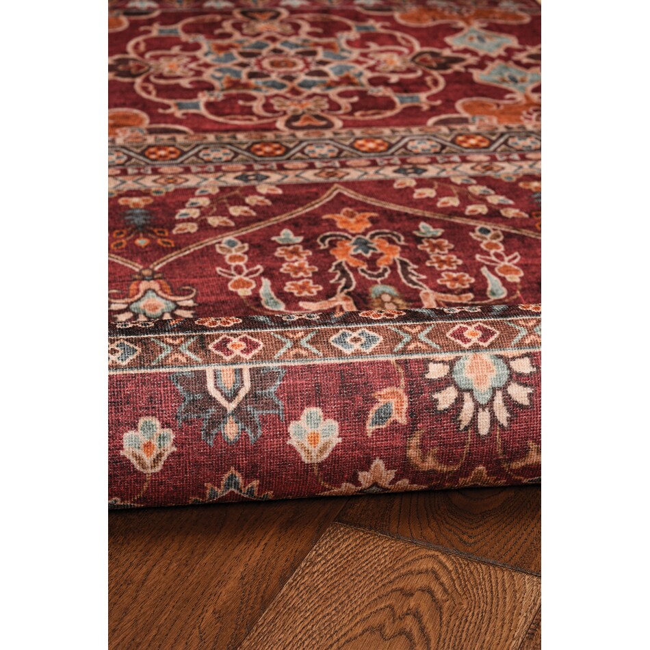 lucian red area rug  x    
