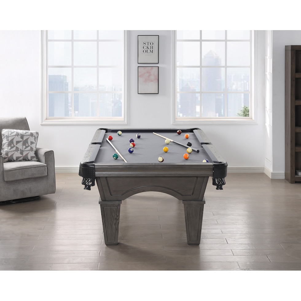 ludlow gray gaming table   