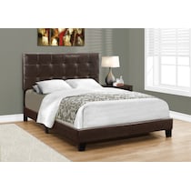 luella dark brown full bed   