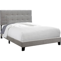 luella gray full upholstered bed   