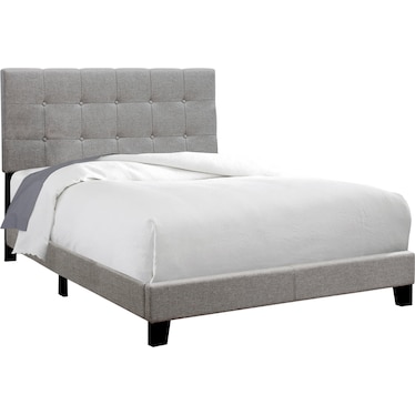 Luella Full Upholstered Bed - Gray