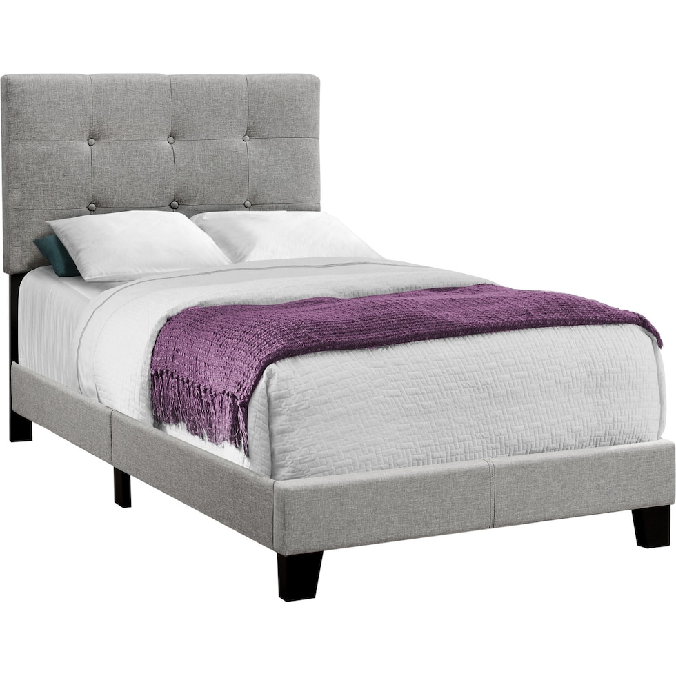 luella gray twin bed   