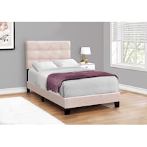 luella pink twin bed   