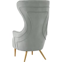 luis gray accent chair   