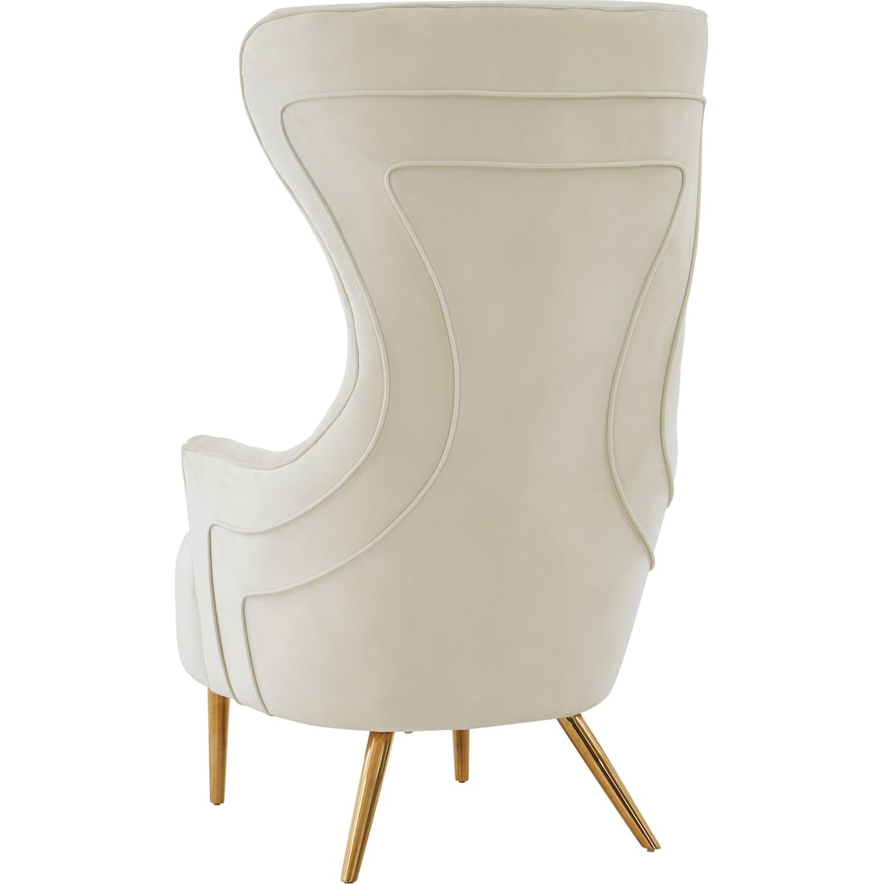 luis white accent chair   