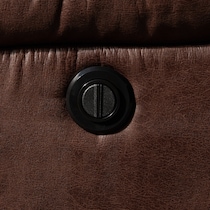 luka dark brown recliner   