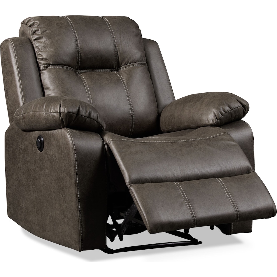 luka gray power recliner   