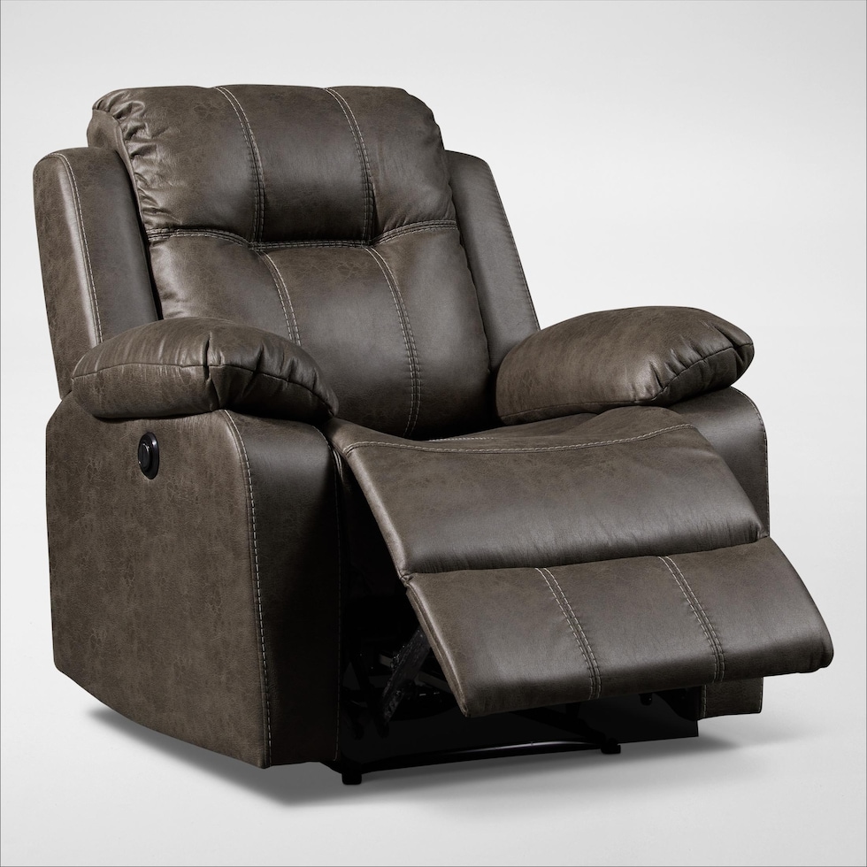 luka gray recliner   