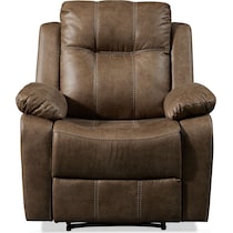 luka light brown recliner   