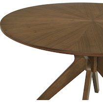 lulu dark brown dining table   