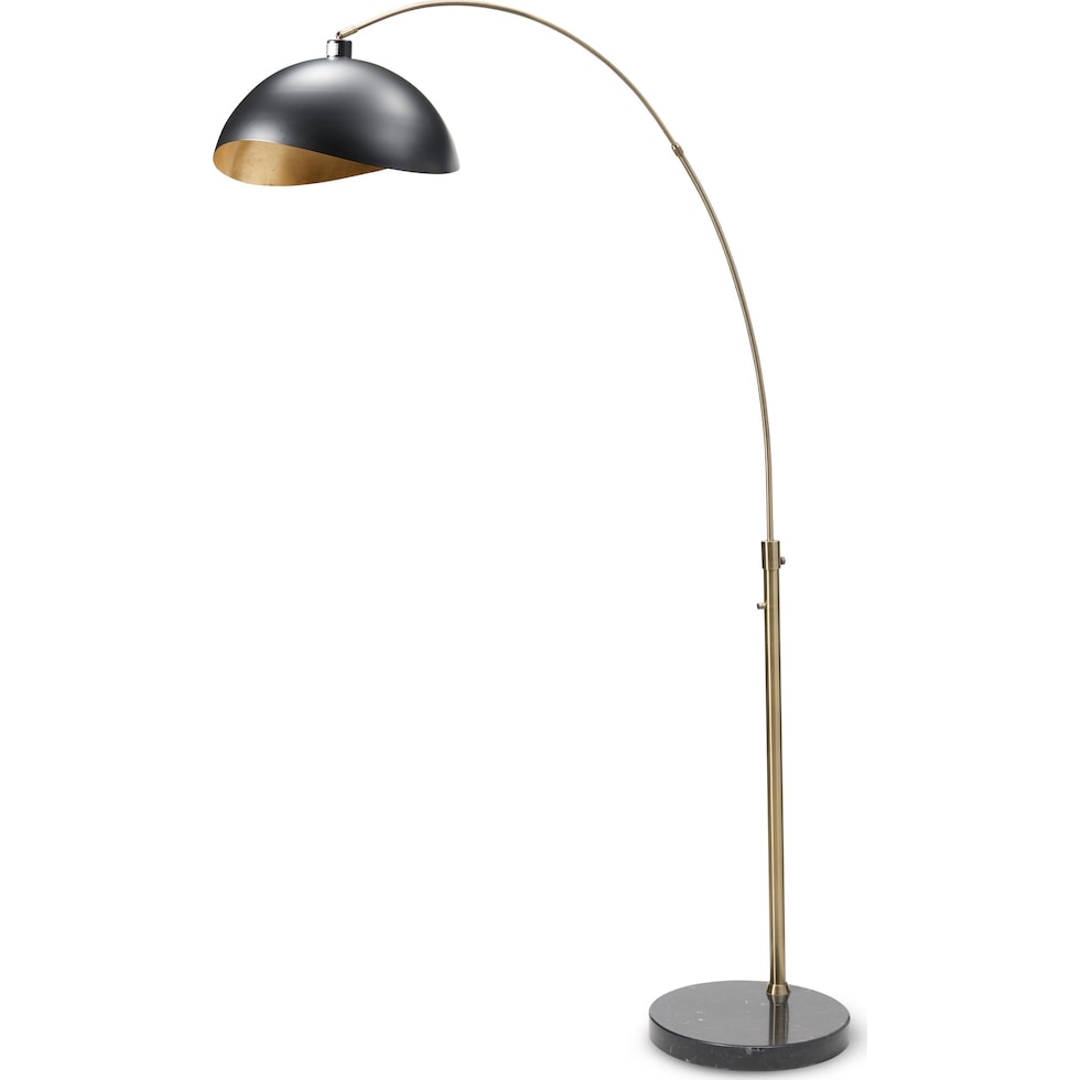 luna bella black floor lamp   