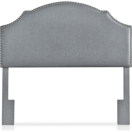 Luna Full/Queen Upholstered Headboard - Charcoal Gray