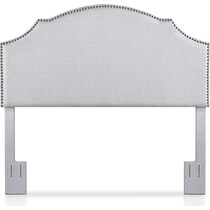 luna gray full queen headboard   