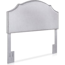 luna gray full queen headboard   