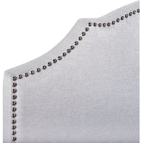 luna gray full queen headboard   