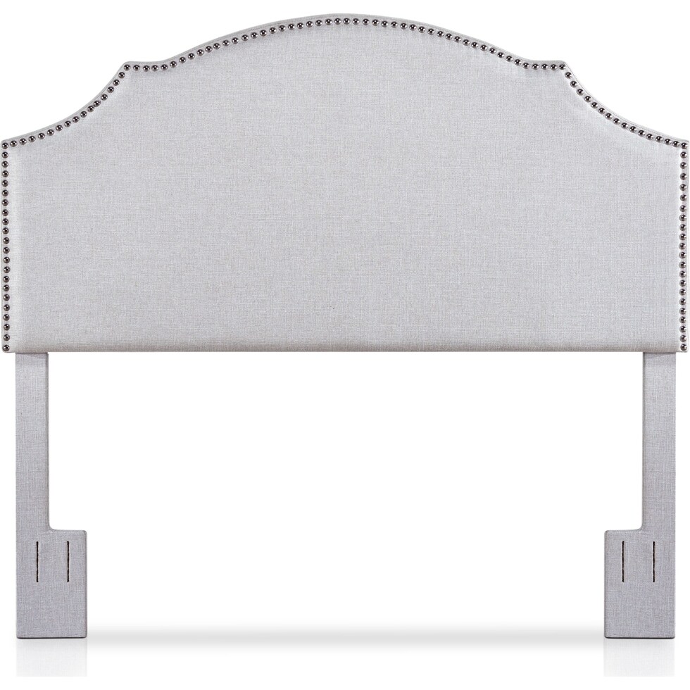 luna gray king headboard   