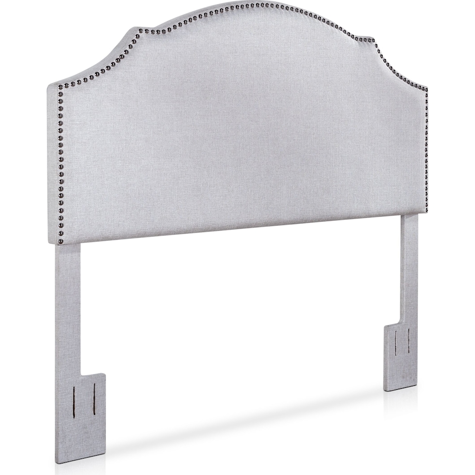 luna gray king headboard   