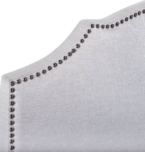 Luna King Upholstered Headboard Light Gray American Signature Furniture