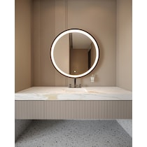 luna silver wall mirror   