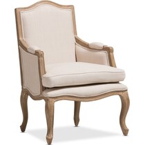 lupita white accent chair   