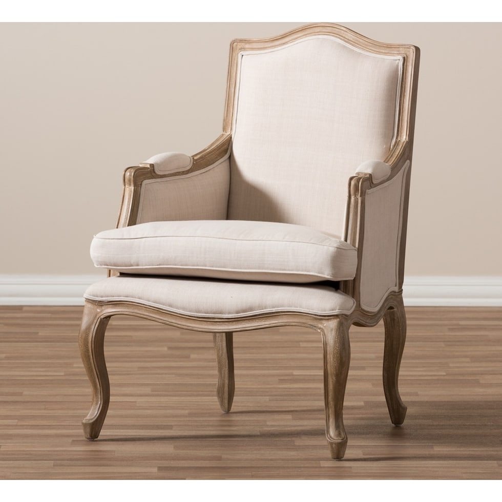 lupita white accent chair   