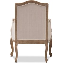 lupita white accent chair   