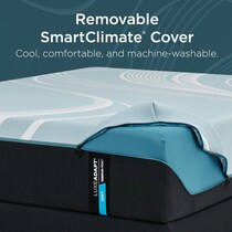 luxe adapt  white california king mattress   