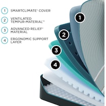 luxe adapt  white california king mattress   