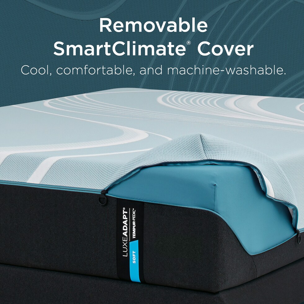 luxe adapt  white california king mattress   